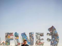 На Burning Man появилась инсталляция от Украины, полностью созданная из артефактов войны