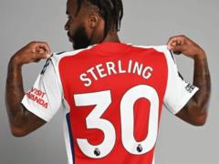 Sterling has been assigned his playing number to Arsenal