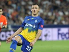 Kabaev makes his debut for the Ukrainian national team in the match against Albania