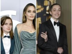 16-летних детей-близнецов Джоли и Питта застали во время совместной прогулки