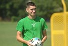 Pavlyuk turning to the Vorskli starting warehouse for the match against Ingulets