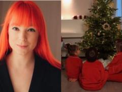 Svetlana Tarabarova showed in an atmospheric video how she decorated a New Year tree with three children