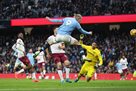 Goland s double after Savigno s assists brought Man City a crushing victory over West Gem