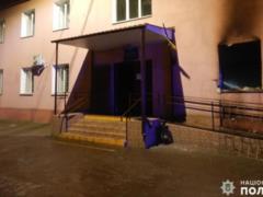 In Nikolaev the courthouse was set on fire at night