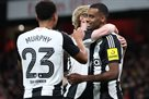 Newcastle won the first part of the cup duel at Arsenal with Zinchenko