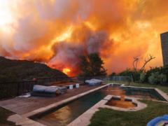 Large fires break out in California