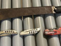 A man armed with a machete and knives tried to enter the Capitol