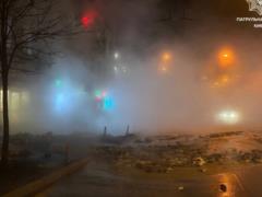 В Киеве прорвало трубу с кипятком у Центрального вокзала