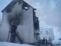 There was a fire in the hotel at the Dragobrat resort