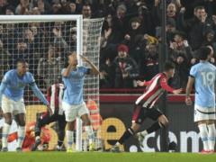 Yarmolyuk helped Brentford make a comeback and avoid defeat from Manchester City in the Premier League
