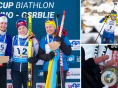 Ukraine took a medal at the IBU Biathlon Cup for the first time this season