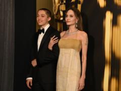 Angelina Jolie spotted with her twin children