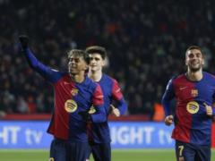 Barcelona staged a rout and reached the quarter-finals of the Copa del Rey