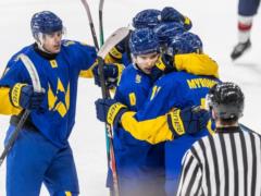 The Ukrainian junior hockey team won the world championship in division IB