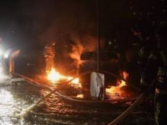 Появились фото последствий удара баллистики по Киеву