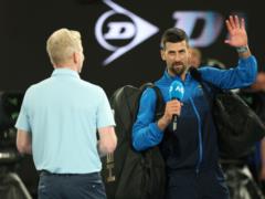 Djokovic was willing to give an interview at the Australian Open through the image of a journalist