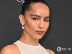 Will replace burgundy: Zoe Kravitz showed an image in a color that will be a hit
