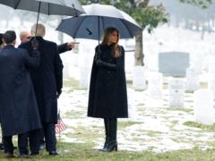 At the start: what Melania Trump wore at the first official ceremony on the eve of the inauguration