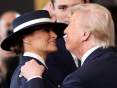 It s in the bag: Donald Trump couldn t kiss Melania at the inauguration