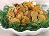 Salad with tree mushrooms and vegetables