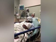 The 76-year-old woman went to the hospital with diabetes, and found out that she was pregnant