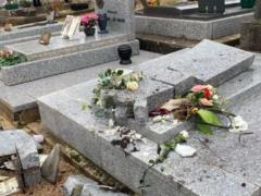 In France, they damaged the grave of Father Marin Le Pen