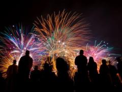 During the attack of Odessa, unknown people launched fireworks