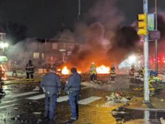 Another plane crashed in the USA: it fell near the shopping center, fires flashed