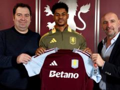 Aston Villa officially introduced Rashford