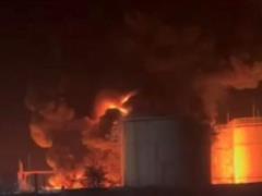 In the Krasnodar Territory, the oil depot is on after the attack of drones
