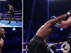 Chizra won the battle, with one blow throwing his opponent through the entire ring into the knockdown