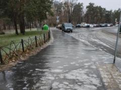 In Ukraine, ice is predicted on the roads