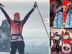 The Swedish skier went out with the flag of Ukraine to reward in the race, where the Russian was allowed. Photo factory