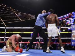 Davis stopped Berinchik in the fourth round: Nokout video