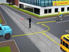Кто может проехать? Задание на знание сигналов регулировщика