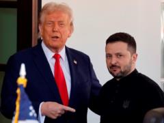 Zelensky met Trump in Washington