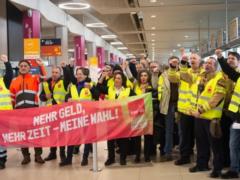 In Germany, a large -scale strike paralyzed the work of 13 airports