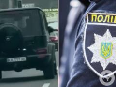 В Киеве водитель Mercedes свыше $100 тыс. нарушил ПДД и  покатал  полицейского на дверце: его попытались задержать со стрельбой.
