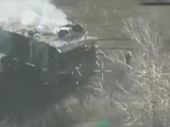 Armed Forces stopped the assault on Russians with a column armored vehicles