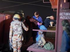 155 hostages from a train captured by militants were freed in Pakistan