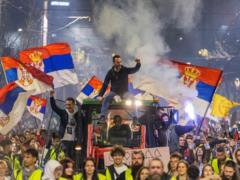 Vuchich reacted to mass protests in the country