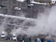 В Москве прорвало трубу с кипятком, есть пострадавшие