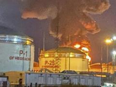 A second explosion occurred at the oil depot in the Krasnodar Territory