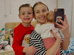 Анна Сагайдачная впервые засветила лицо 4-месячной дочери