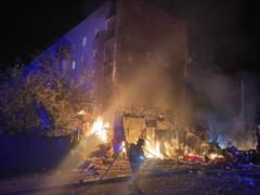Атака на Киев: под завалами дома находятся люди