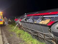 В Польше перевернулся автобус с военнослужащими США