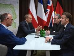 Макрон показал фото с лидерами Европы по дороге в Киев: впервые четверка направляется в Украину вместе