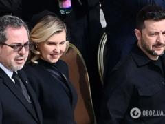 С покрытой головой и счастливой улыбкой: Елена Зеленская с мужем посетили инаугурационную мессу Папы Римского.
