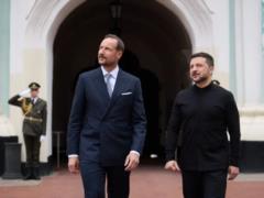 Зеленский рассказал о встрече с норвежским кронпринцем в Киеве
