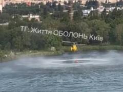 В Киеве задействовали вертолет для ликвидации последствий